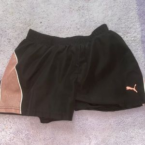 Pink and black Athletic Shorts